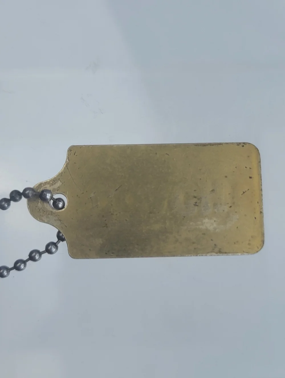 Coach Vintage Antique Brass-Tone Metal Key Chain Tag Fob Charm Hang Tag